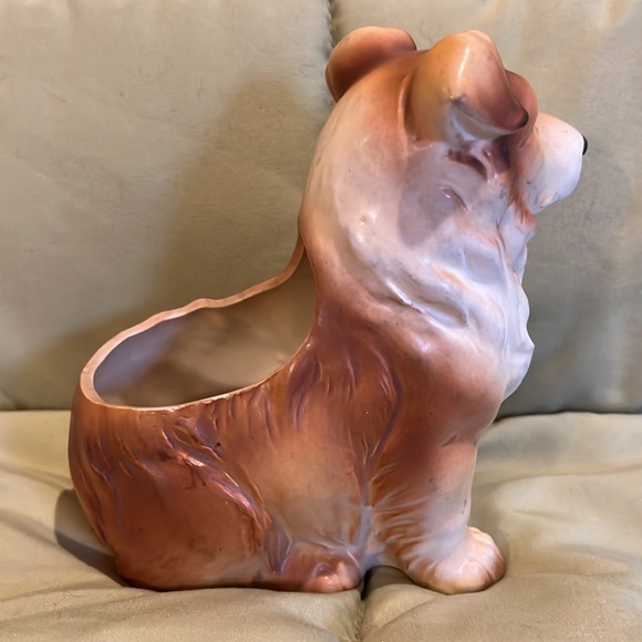 Napco Collie puppy planter 5” tall, Numbered 6717 Adorable! - Picture 4 of 9